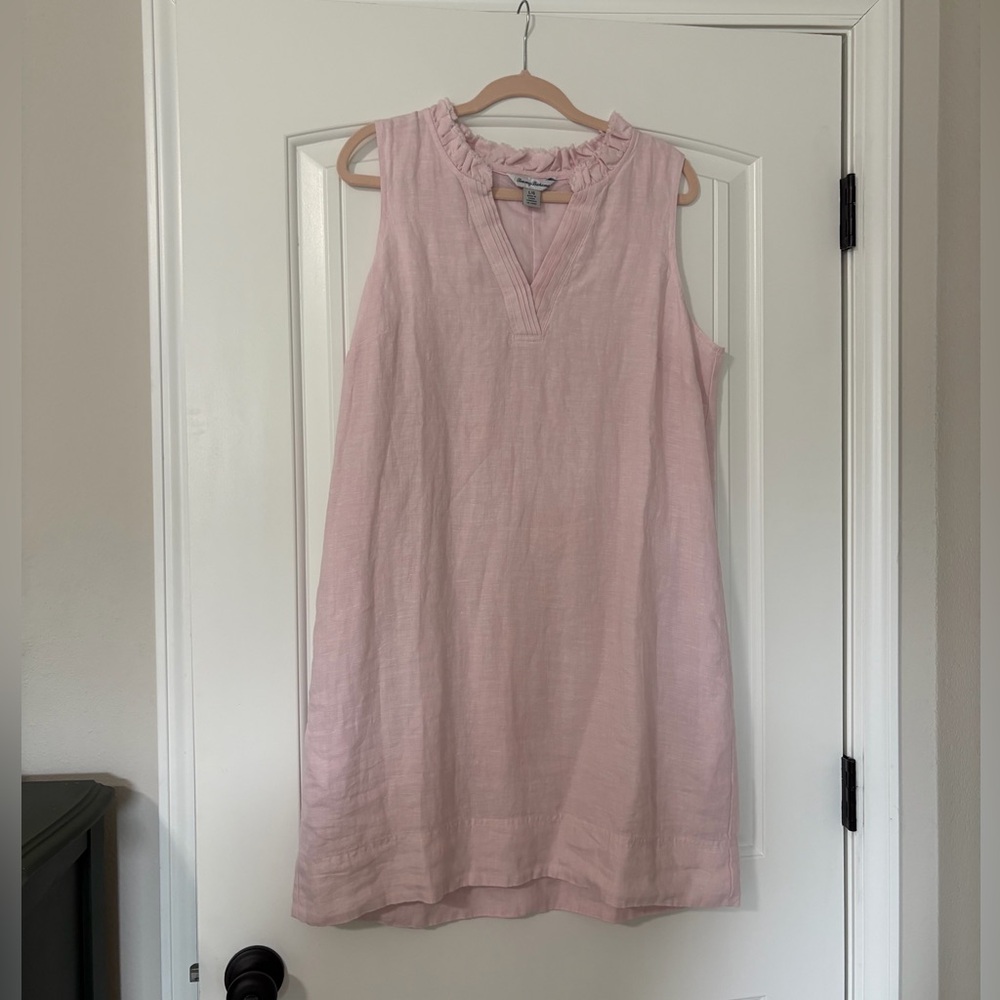 Tommy Bahama pink linen dress